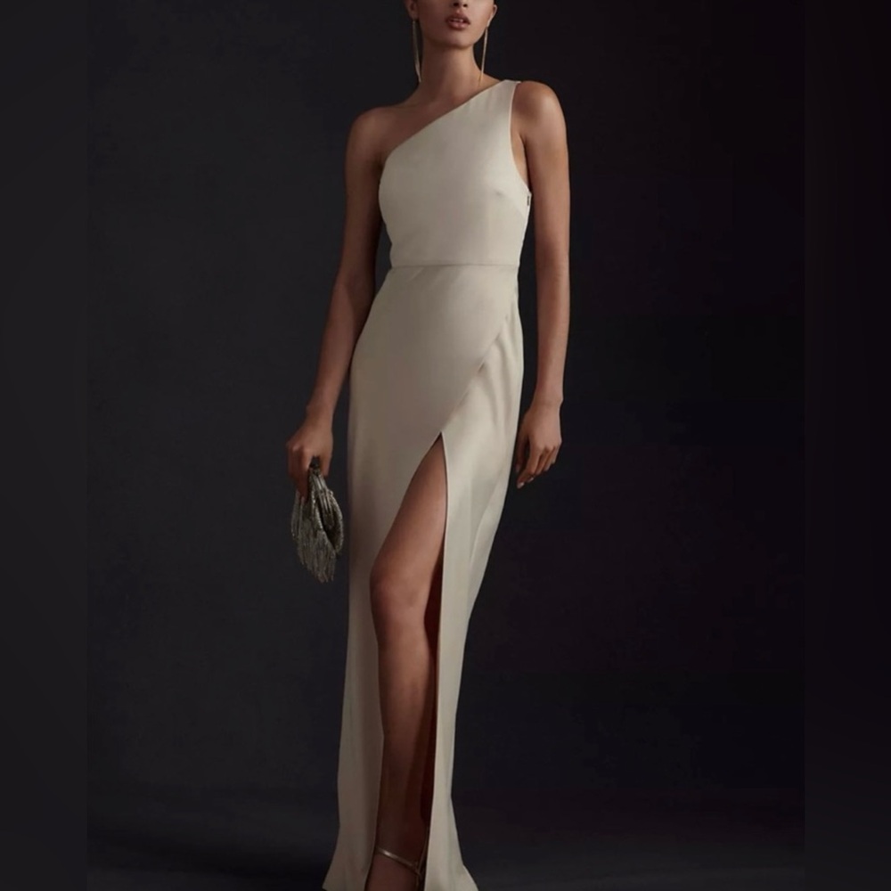 BHLDN Dylan Satin Charmeuse Dress - Champagne - unaltered - like new